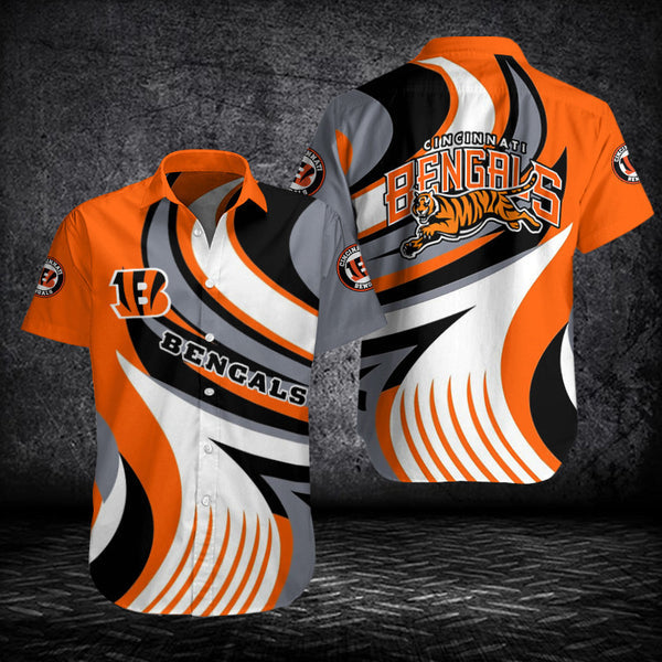 Cincinnati Bengals 2 (59) Personalized Hawaiian Button down shirt