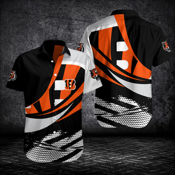 Cincinnati Bengals 2 (60) Personalized Hawaiian Button down shirt