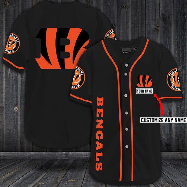Cincinnati Bengals Personalized Baseball Jersey 010