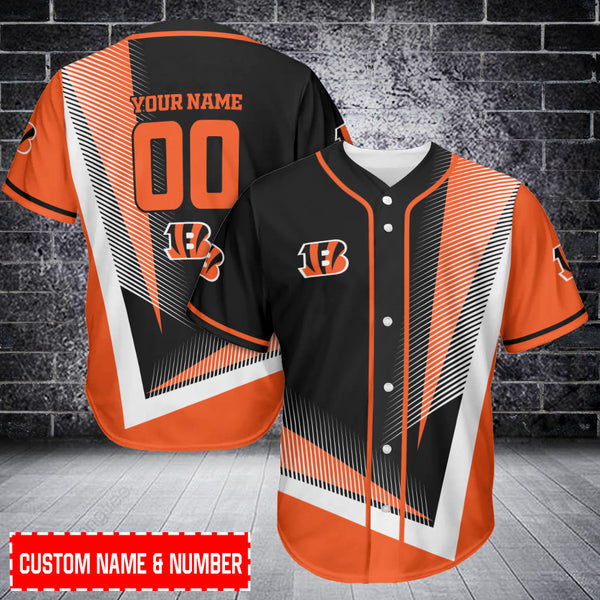 Cincinnati Bengals Personalized Baseball Jersey 030