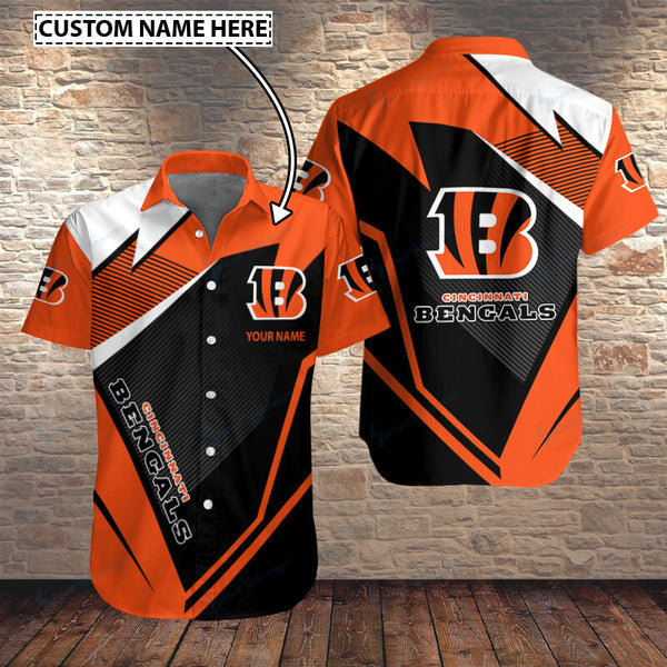 Cincinnati Bengals 2 (64) Personalized Hawaiian Button down shirt