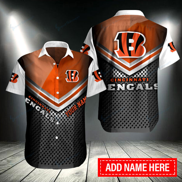Cincinnati Bengals 2 (65) Personalized Hawaiian Button down shirt