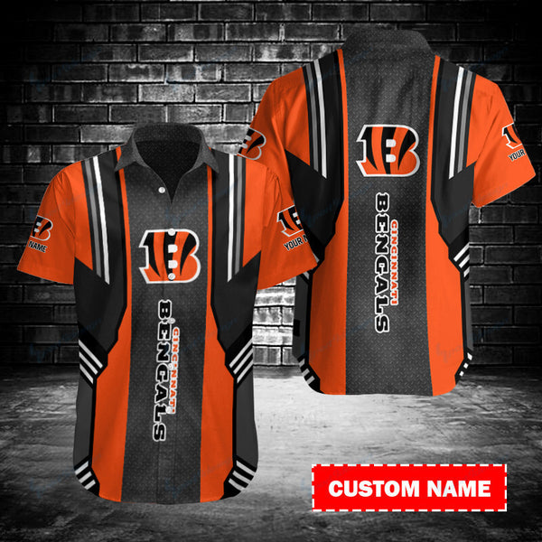 Cincinnati Bengals 2 (67) Personalized Hawaiian Button down shirt