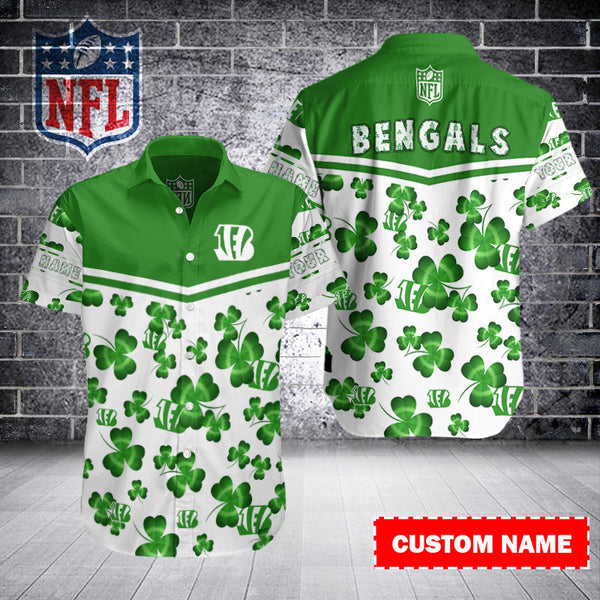 Cincinnati Bengals 2 (78) Personalized Hawaiian Button down shirt
