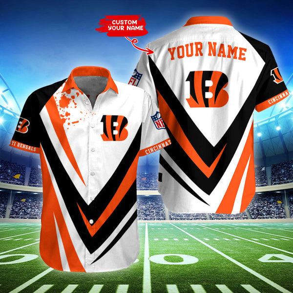 Cincinnati Bengals 2 (79) Personalized Hawaiian Button down shirt