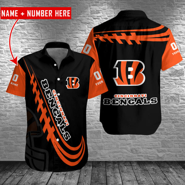 Cincinnati Bengals 2 (89) Personalized Hawaiian Button down shirt