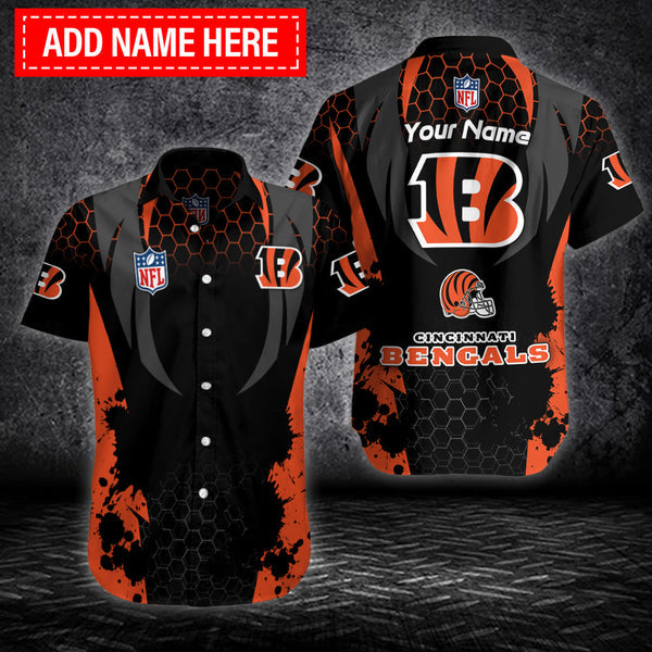 Cincinnati Bengals 2 (97) Personalized Hawaiian Button down shirt