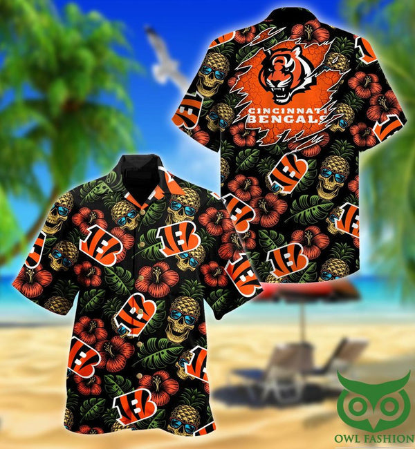 Cincinnati Bengals 2(99) Personalized Hawaiian Button down shirt
