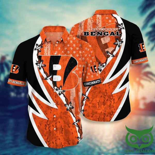 Cincinnati Bengals 2 (102) Personalized Hawaiian Button down shirt
