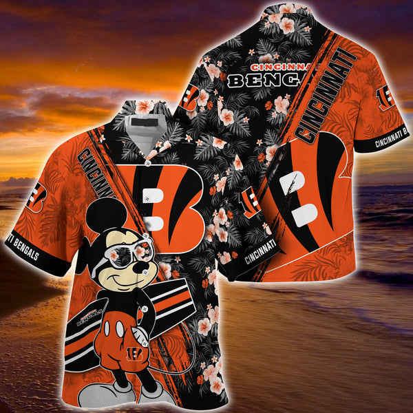 Cincinnati Bengals 2 (104) Personalized Hawaiian Button down shirt