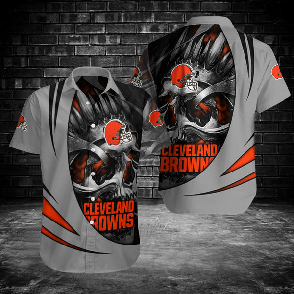 Cleveland Browns 2 (8) Personalized Hawaiian Button down shirt