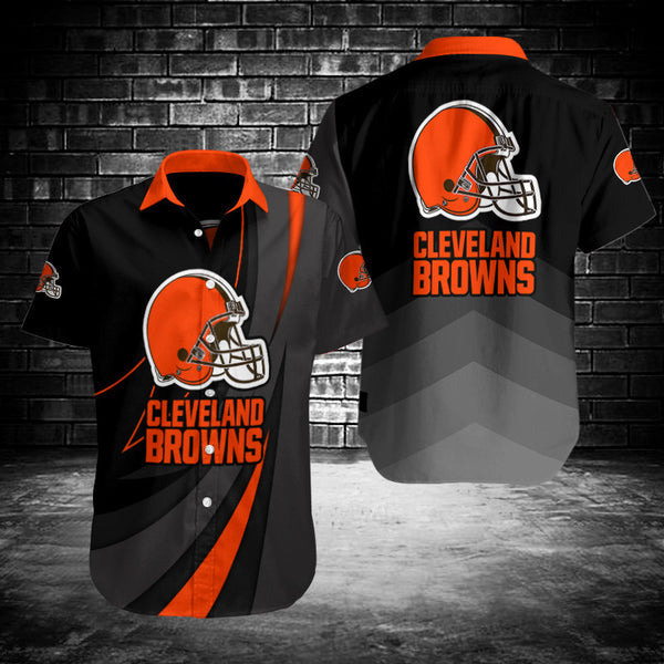 Cleveland Browns 2 (10) Personalized Hawaiian Button down shirt