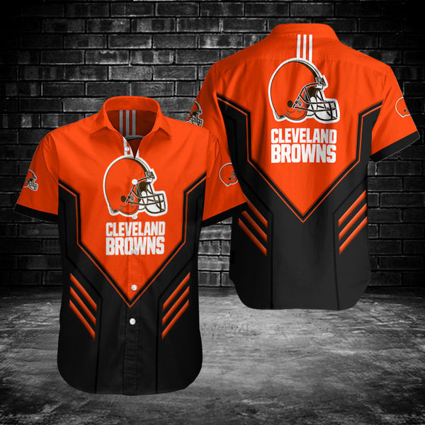 Cleveland Browns 2 (14) Personalized Hawaiian Button down shirt