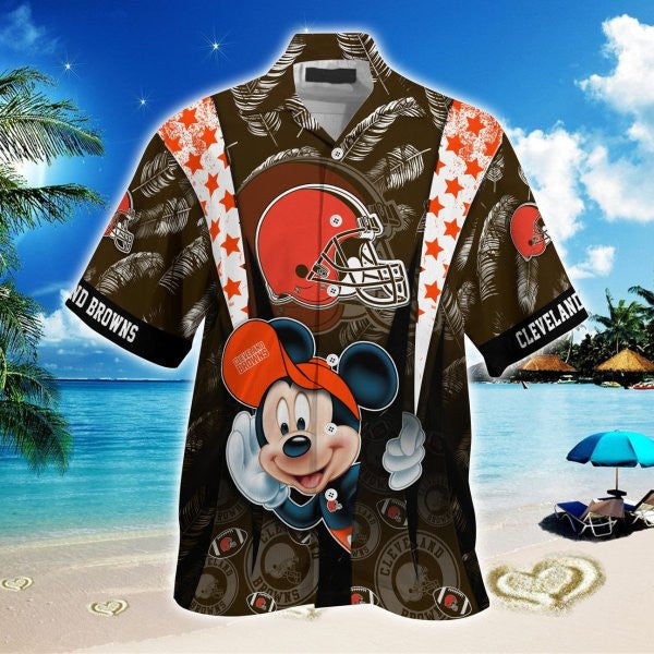 Cleveland Browns 2 (15) Personalized Hawaiian Button down shirt