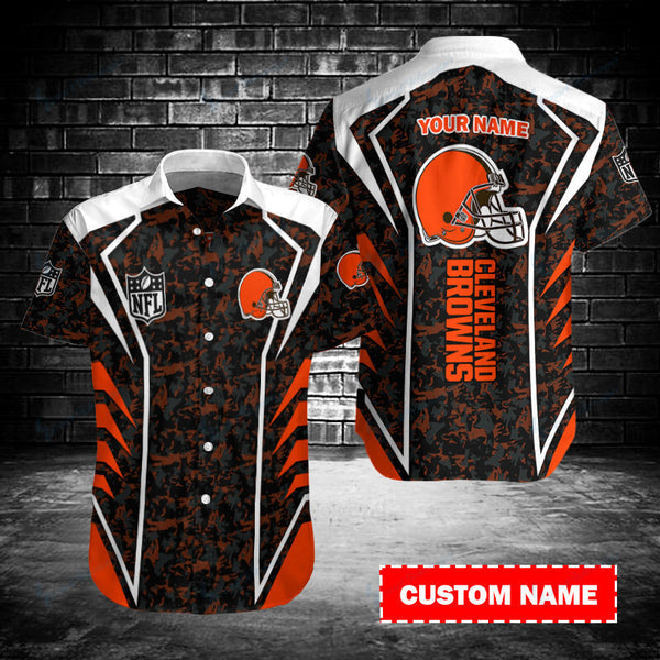 Cleveland Browns 2 (19) Personalized Hawaiian Button down shirt