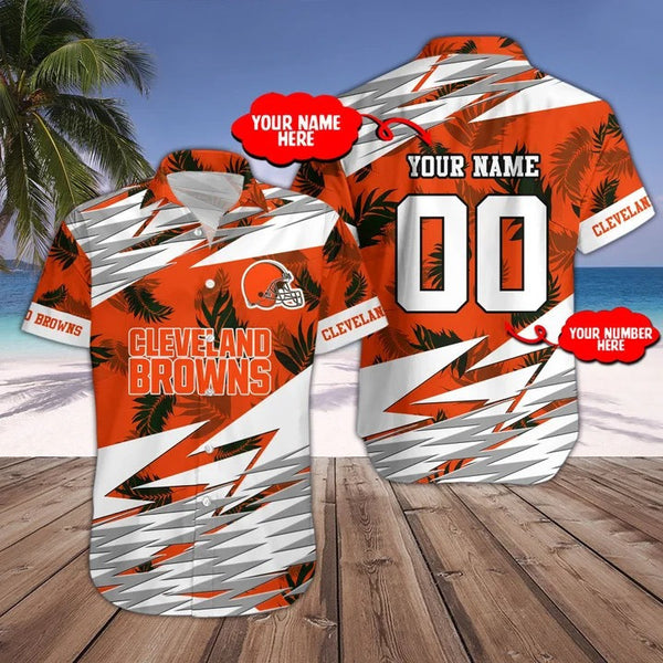 Cleveland Browns 2 (23) Personalized Hawaiian Button down shirt
