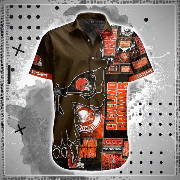 Cleveland Browns 2 (24) Personalized Hawaiian Button down shirt