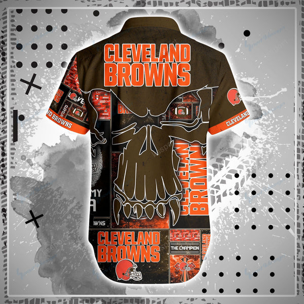 Cleveland Browns 2 (24) Personalized Hawaiian Button down shirt