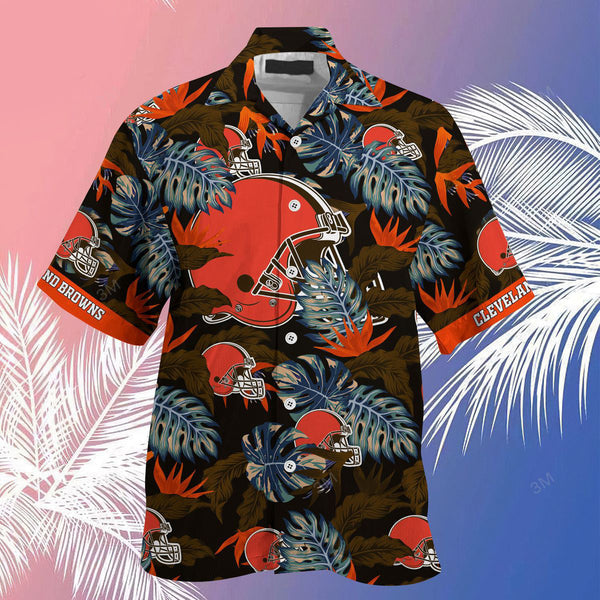 Cleveland Browns 2 (25) Personalized Hawaiian Button down shirt