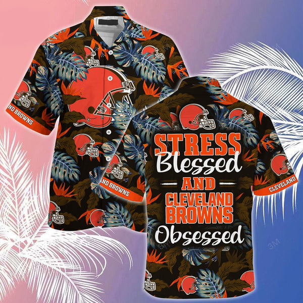 Cleveland Browns 2 (25) Personalized Hawaiian Button down shirt