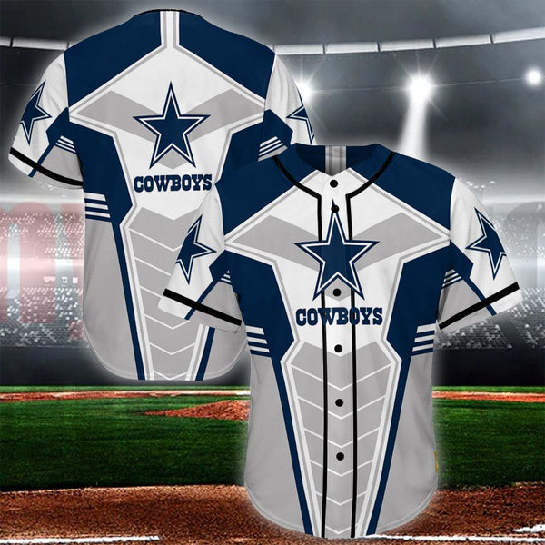 Dallas Cowboys Personalized Baseball Jersey 026