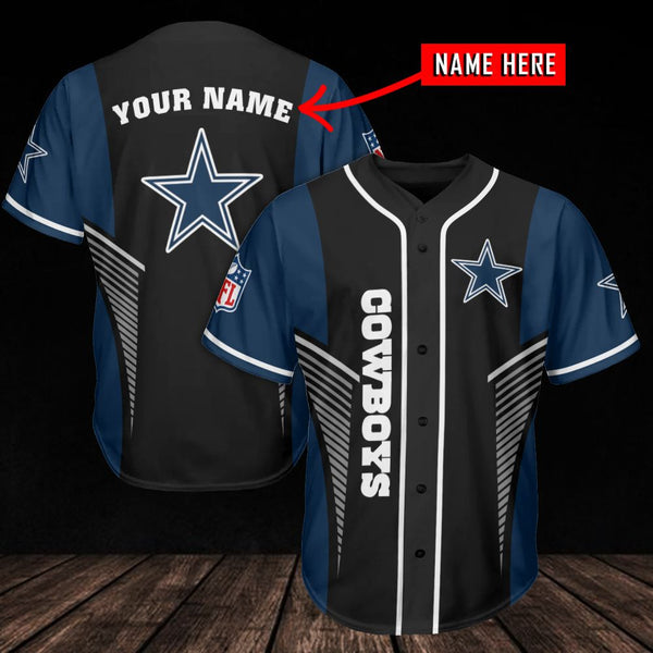Dallas Cowboys Personalized Baseball Jersey 043