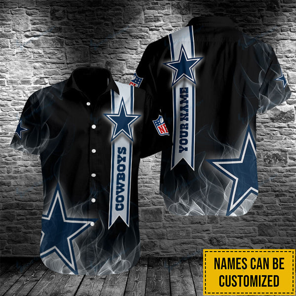 Dallas Cowboys 2 (54) Personalized Hawaiian Button down shirt