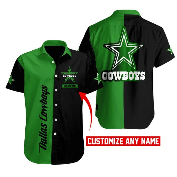 Dallas Cowboys 2 (76) Personalized Hawaiian Button down shirt