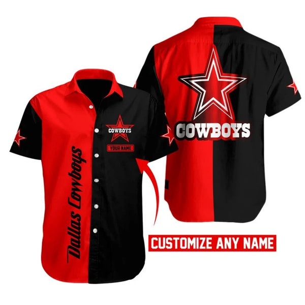 Dallas Cowboys 2 (76) Personalized Hawaiian Button down shirt