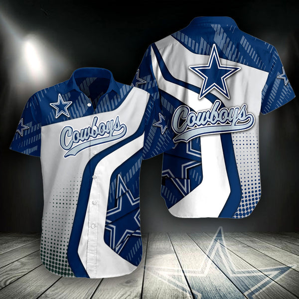 Dallas Cowboys 2 (100) Personalized Hawaiian Button down shirt