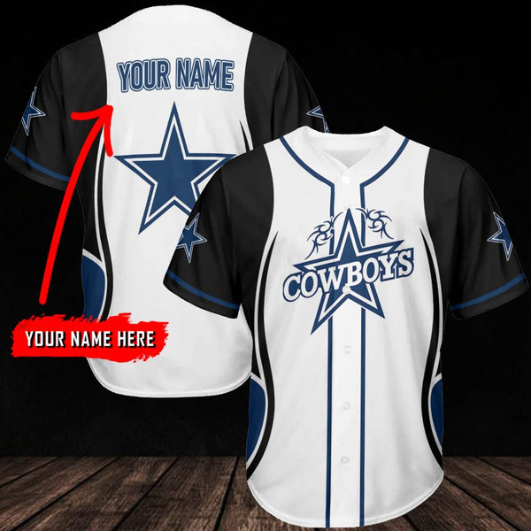 Dallas Cowboys Personalized Baseball Jersey 039