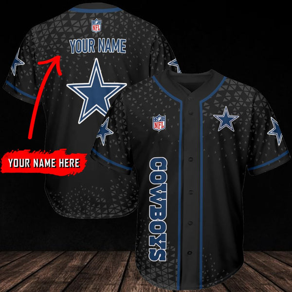 Dallas Cowboys Personalized Baseball Jersey 045