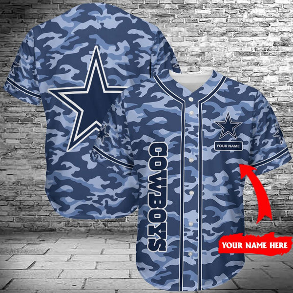 Dallas Cowboys Personalized Baseball Jersey 050
