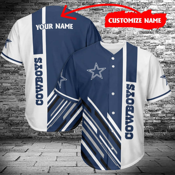 Dallas Cowboys Personalized Baseball Jersey 052
