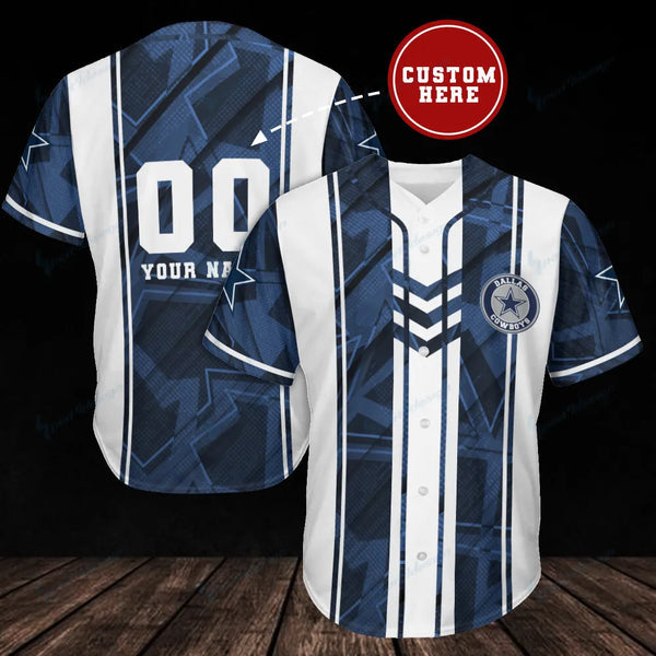 Dallas Cowboys Personalized Baseball Jersey 072
