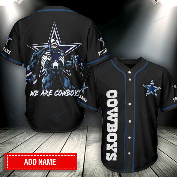 Dallas Cowboys Personalized Baseball Jersey 073