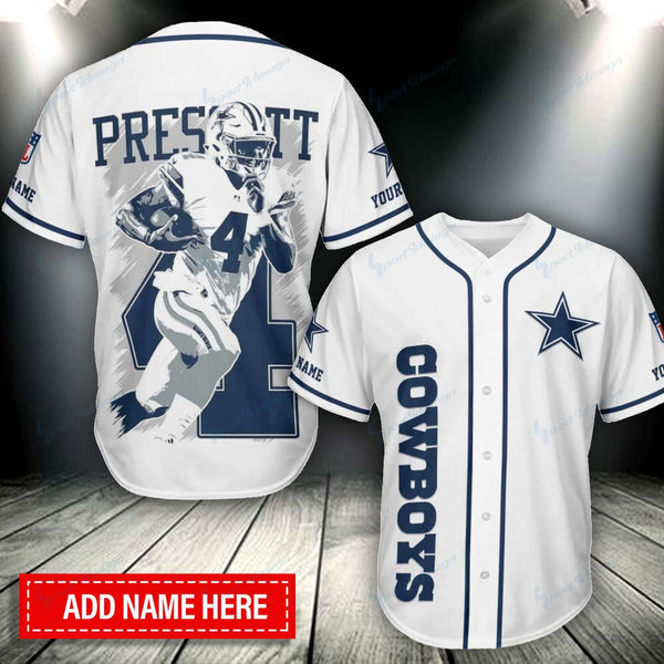 Dallas Cowboys Personalized Baseball Jersey 071