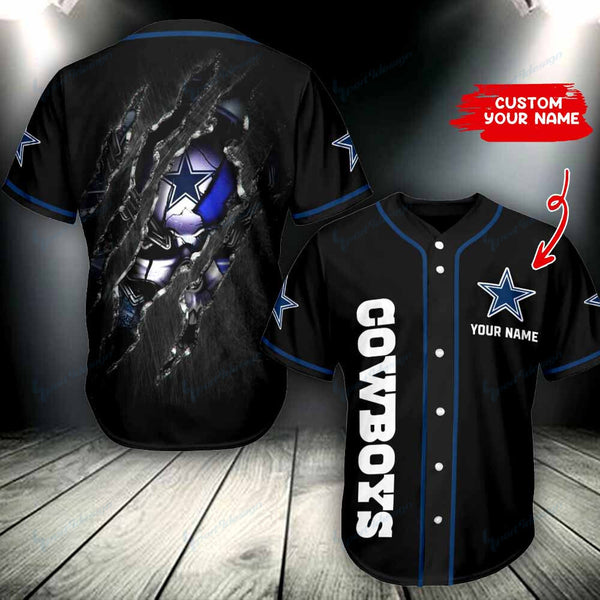 Dallas Cowboys Personalized Baseball Jersey 082