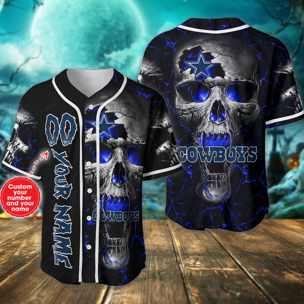 Dallas Cowboys Personalized Baseball Jersey 076