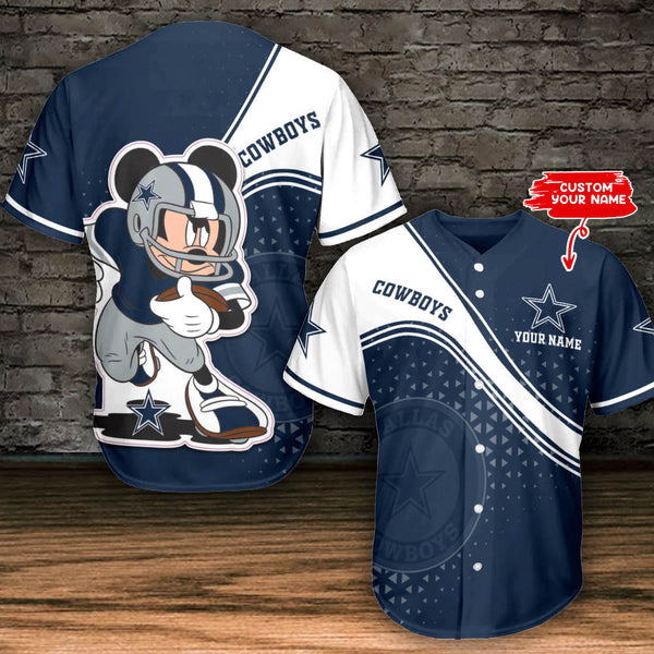 Dallas Cowboys Personalized Baseball Jersey 075