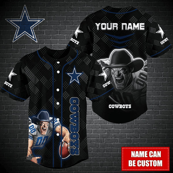 Dallas Cowboys Personalized Baseball Jersey 081