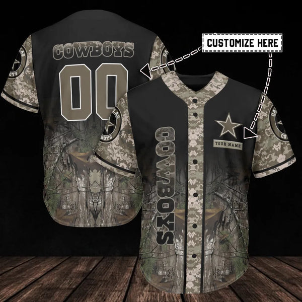 Dallas Cowboys Personalized Baseball Jersey 078
