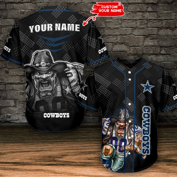 Dallas Cowboys Personalized Baseball Jersey 077