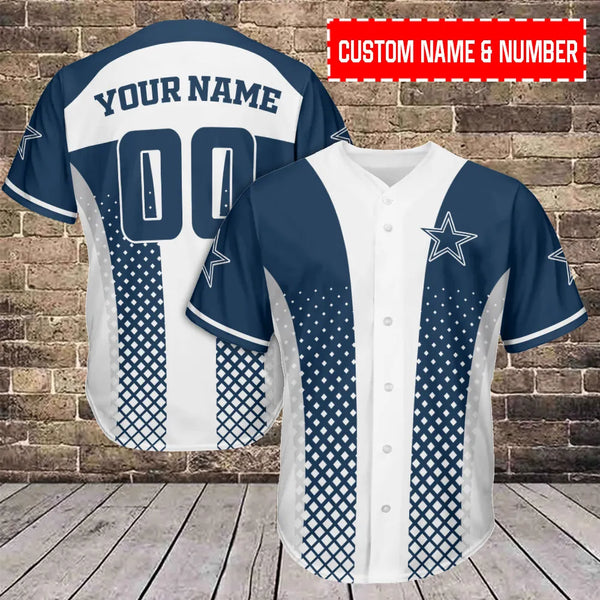 Dallas Cowboys Personalized Baseball Jersey 094