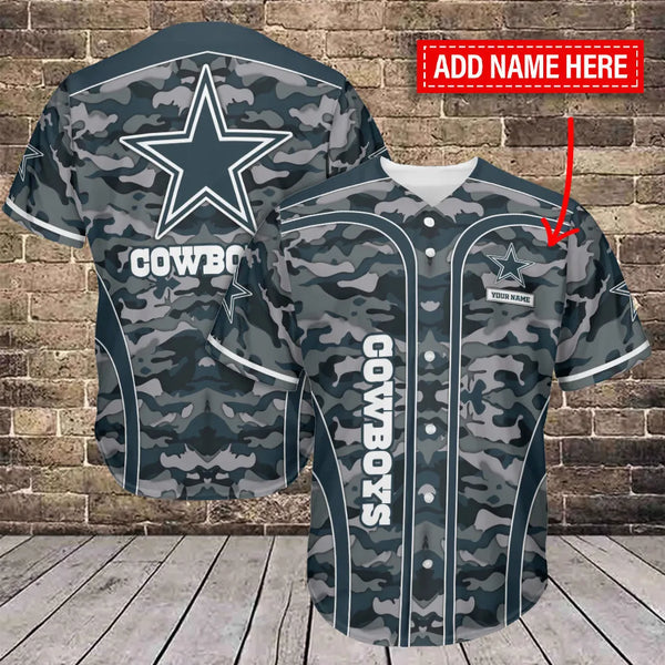 Dallas Cowboys Personalized Baseball Jersey 095