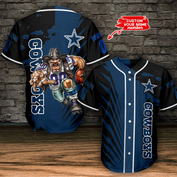 Dallas Cowboys Personalized Baseball Jersey 093