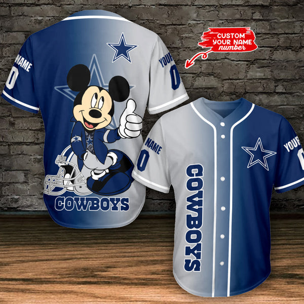 Dallas Cowboys Personalized Baseball Jersey 092