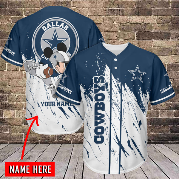 Dallas Cowboys Personalized Baseball Jersey 101