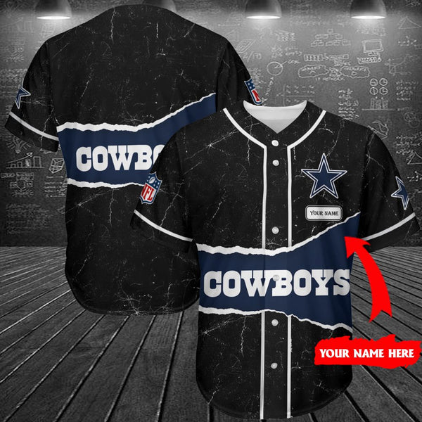 Dallas Cowboys Personalized Baseball Jersey 102