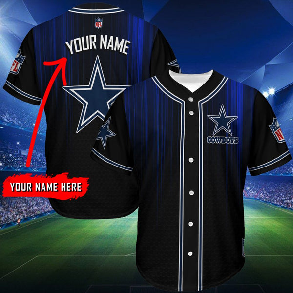 Dallas Cowboys Personalized Baseball Jersey 104